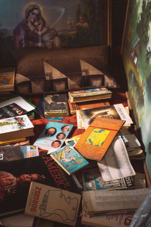 Pile of old books